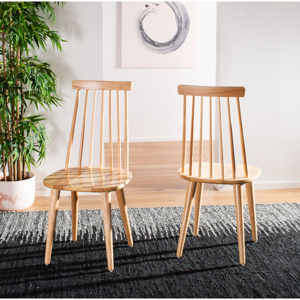 Allmodern teo solid 2025 wood dining chair